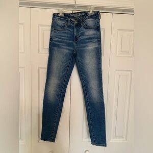 American Eagle Outfitters Blue Skinny Jeans with Stretch